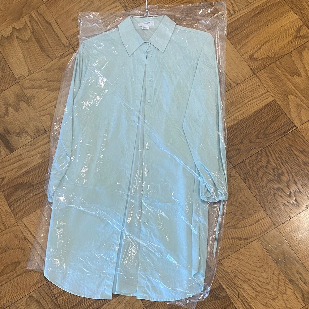 Ladies oversized button down - shirt dress